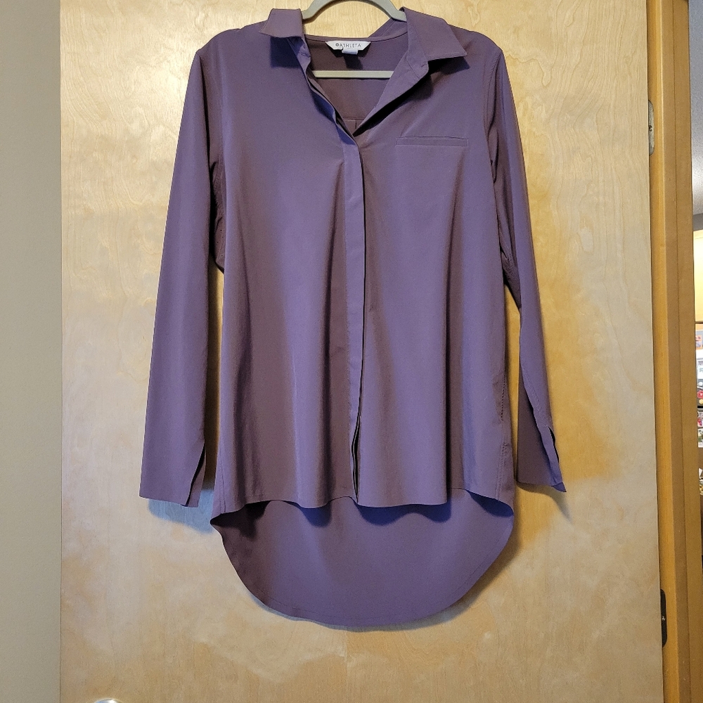 Athleta Urbanite top purple medium